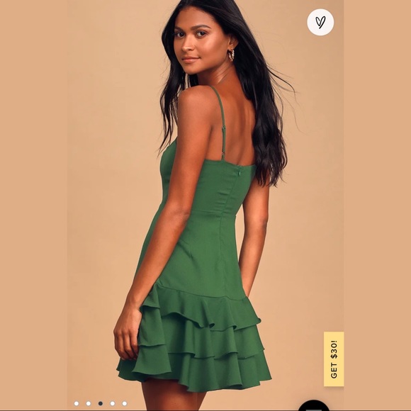 Lulus Green Mini Dress - Picture 3 of 6